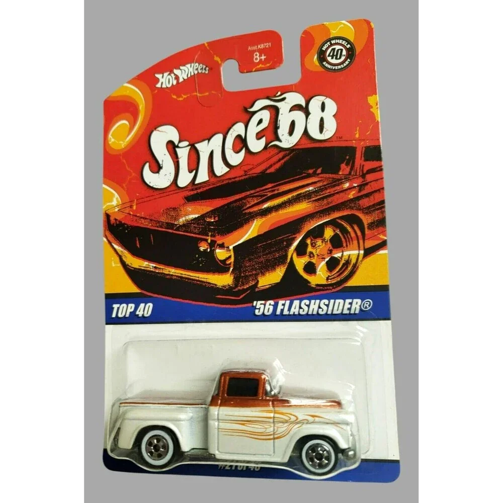 2008 Hot Wheels '56 FLASHDIDER Pearl White Since 68 TOP 40 21/40 1:64 White Wall